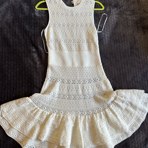 TED BAKER MALEKO LACE STITCH DRESS, WHITE,size:1,zero waste,GREAT FOR HOLIDAYS! - Picture 4 of 15